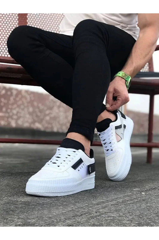 Co- wg201 beyaz siyah erkek günlük ayakkabı