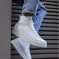 Kn- yüksek taban ayakkabı c-030 beyaz / man > shoes > boots