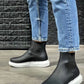 Kn yüksek taban ayakkabı 111 siyah (beyaz taban) / man > shoes > boots