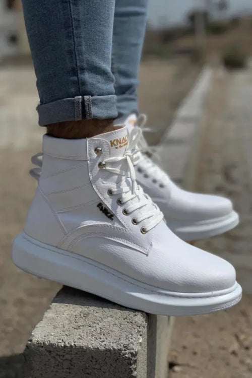 KN- High Base Shoes B-404 White