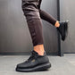 Man > shoes sneakers kn- yüksek taban günlük ayakkabı 040 siyah (siyah taban)