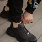 Man > shoes sneakers kn- yüksek taban günlük ayakkabı n75 siyah (siyah taban)
