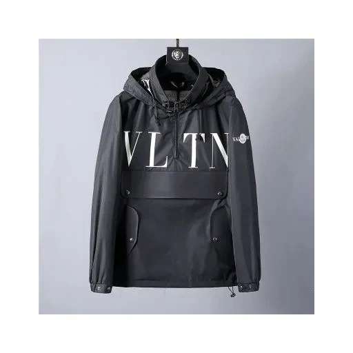 Vltn mens navy blue hooded waterproof raincoat-869124 / erkek > giyim > trençkot